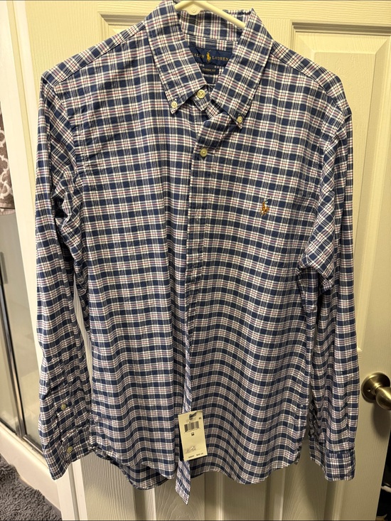 Ralph Lauren Other - Ralph Lauren Navy and White Plaid Button-Down Shirt